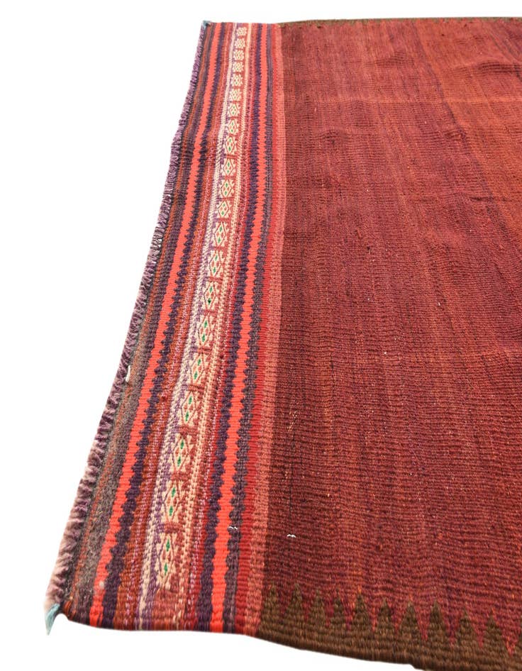 Detail image of 4' 3 x 4' 7 Hand Woven Kilim Fars Wool Square Rug