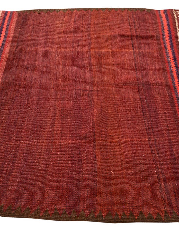 Detail image of 4' 3 x 4' 7 Hand Woven Kilim Fars Wool Square Rug