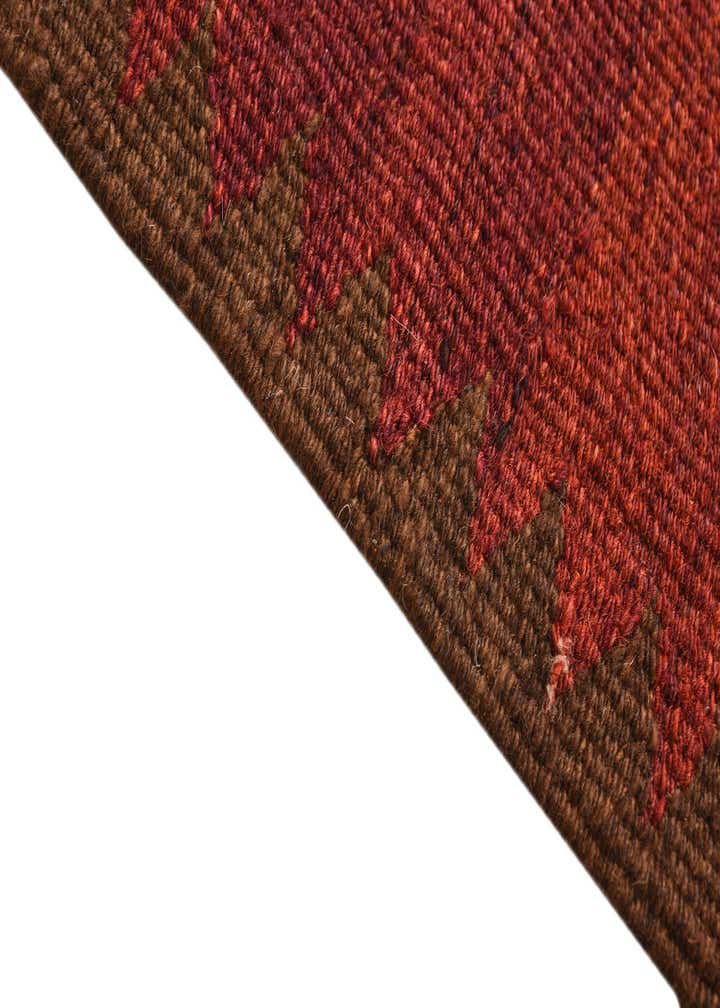 4' 3 x 4' 7 Hand Woven Kilim Fars Wool Square Rug