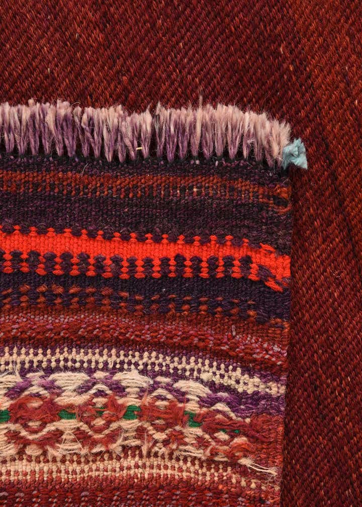 4' 3 x 4' 7 Hand Woven Kilim Fars Wool Square Rug