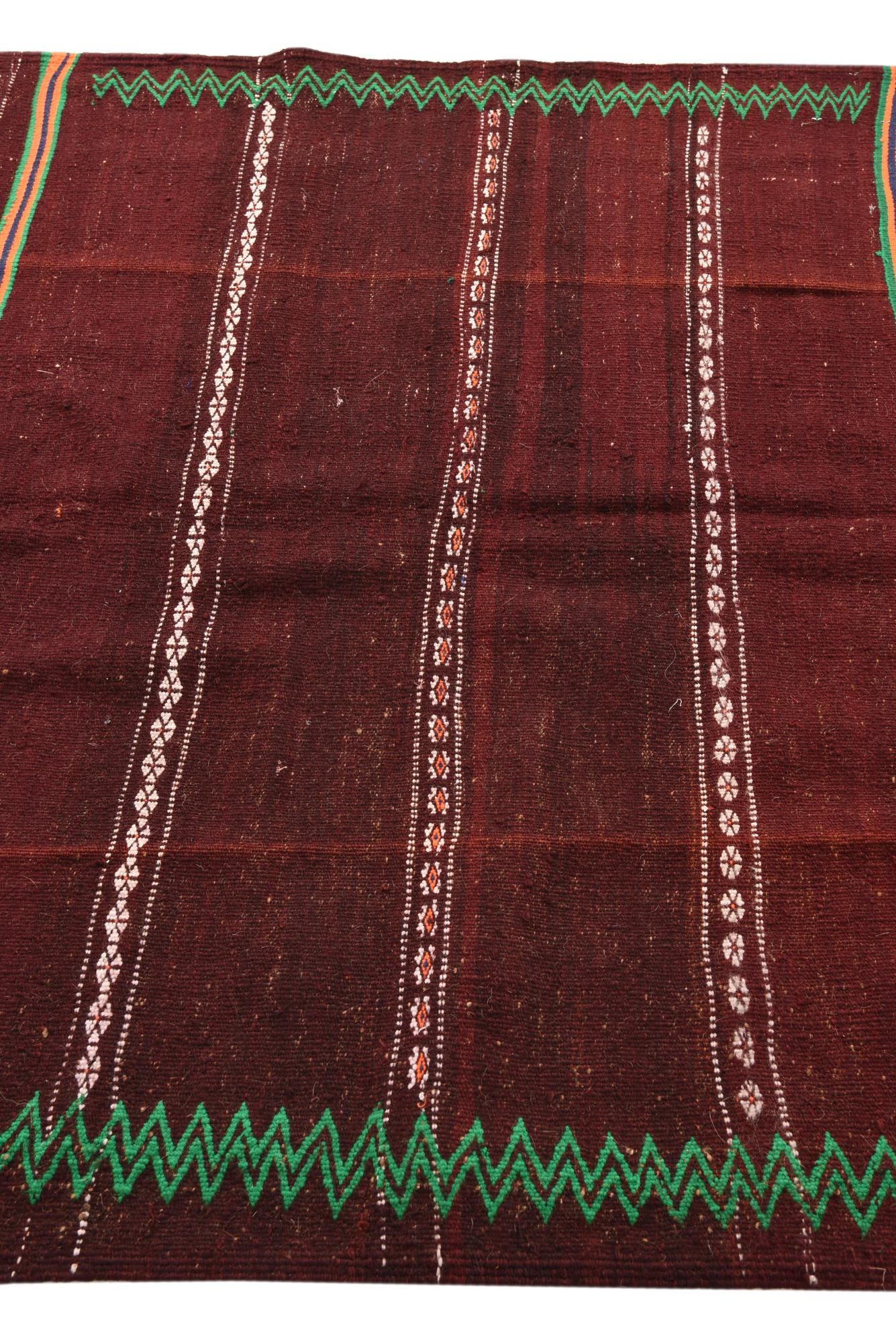 125cm x 135cm Tejido a mano Kilim Fars Alfombra Lana Cuadrado