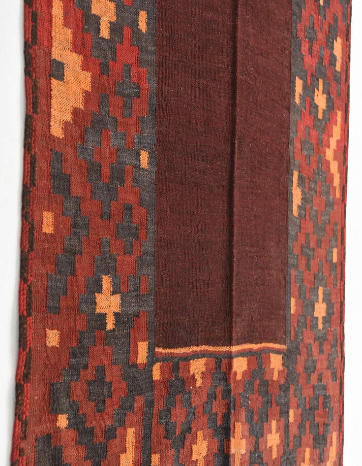 Detail image of 4' 1 x 4' 6  Hand Woven Kilim Maymana Wool Square Rug