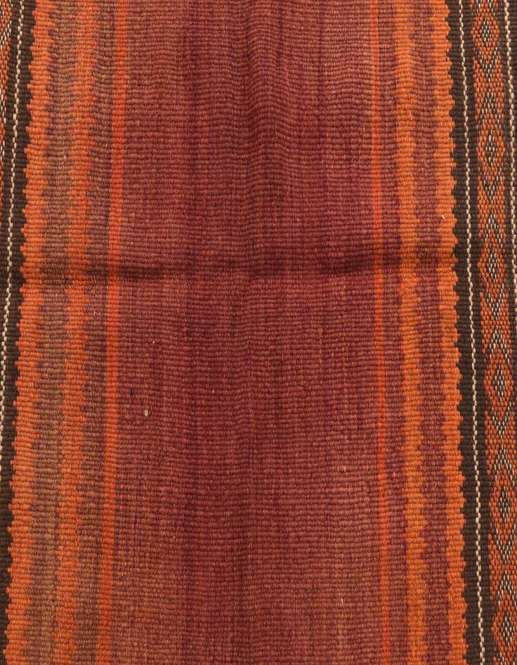 Detail image of 3' 2 x 3' 10  Hand Woven Kilim Maymana Wool Square Rug