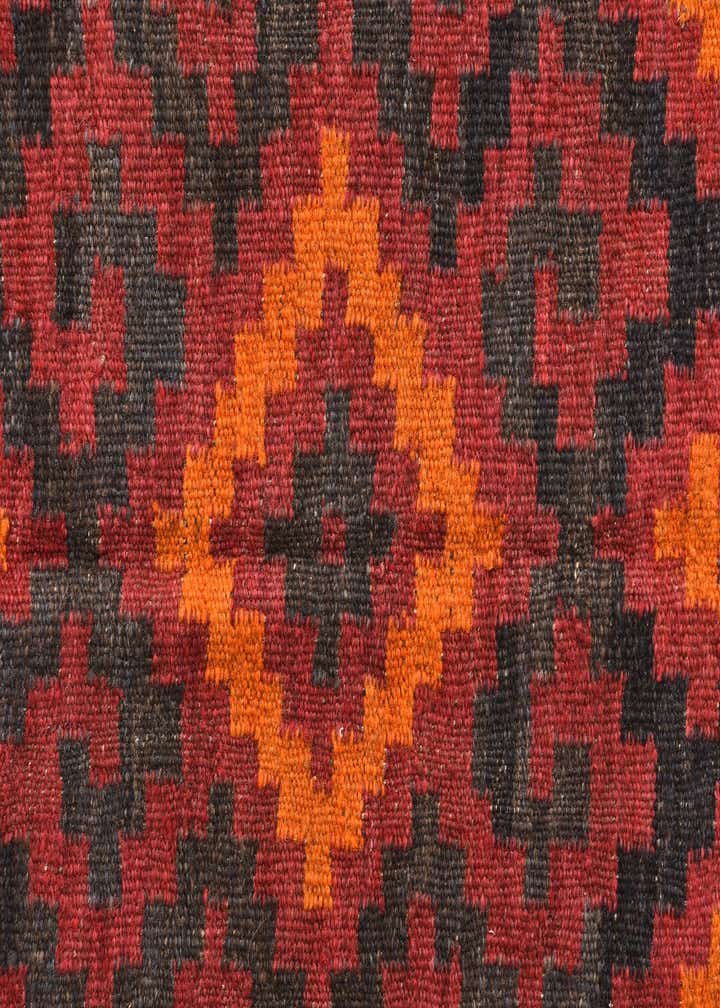 4' x 4' 3 Hand Woven Kilim Maymana Wool Square Rug