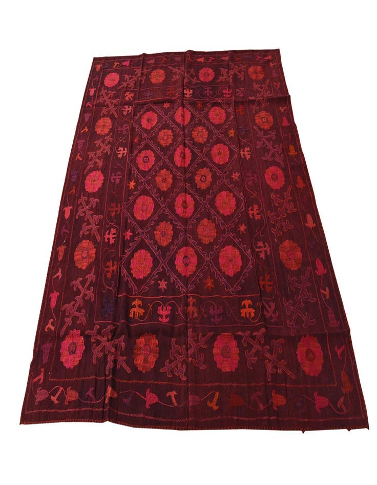 Detail image of 6' 4 x 6' 7 Hand Woven Kilim Modern Wool Square Rug
