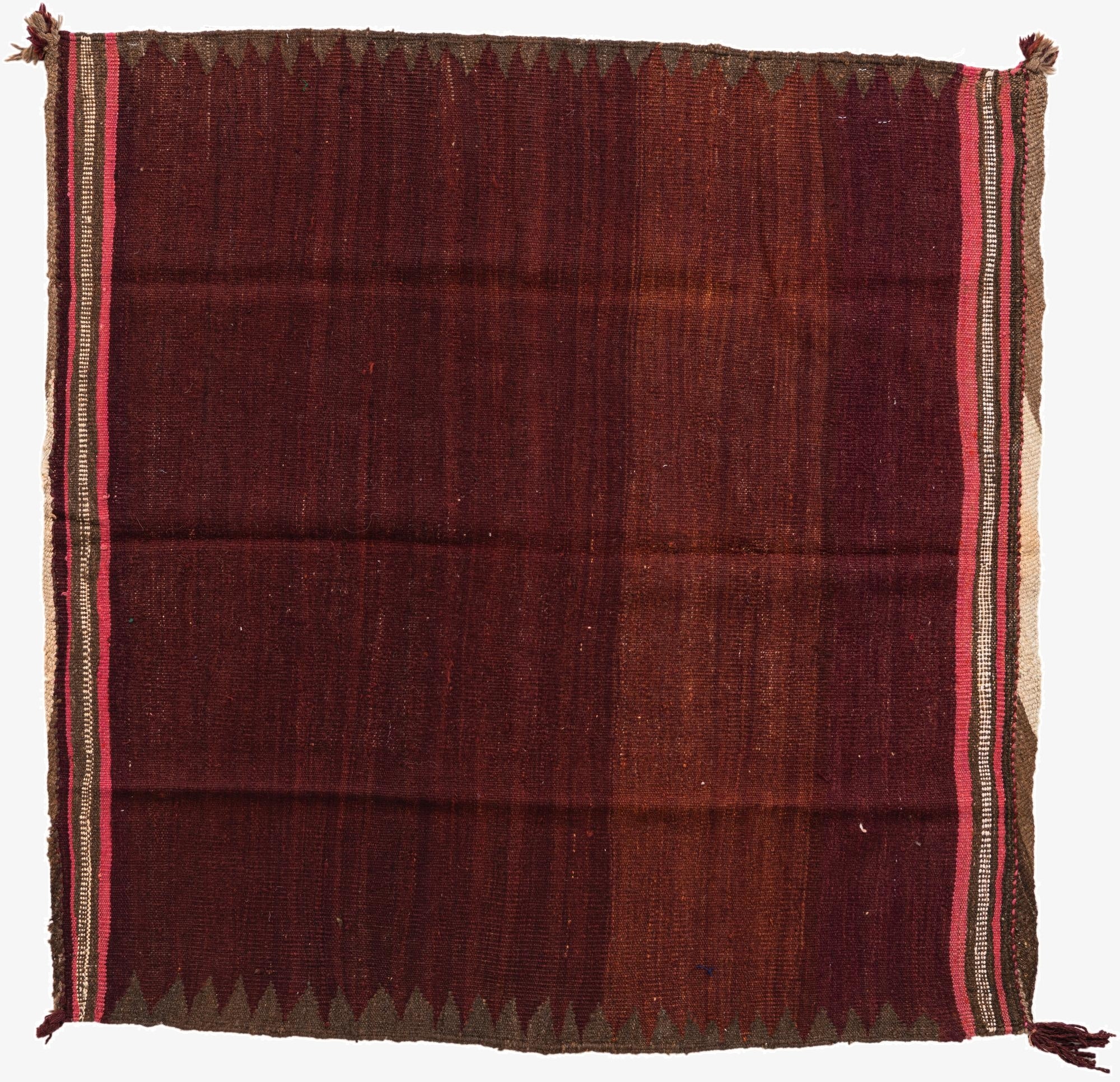 4' 10 x 4' 10  Hand Woven Kilim Modern Wool Square Rug