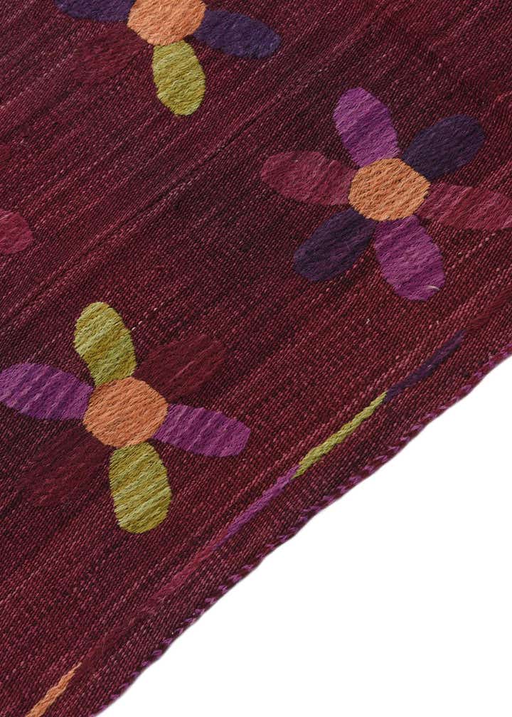 5' 4 x 6' Hand Woven Kilim Suzani Wool Square Rug