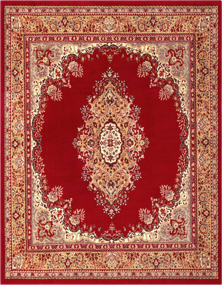 Detail image of 7' 10 x 7' 10 Mashad Design Square Rug