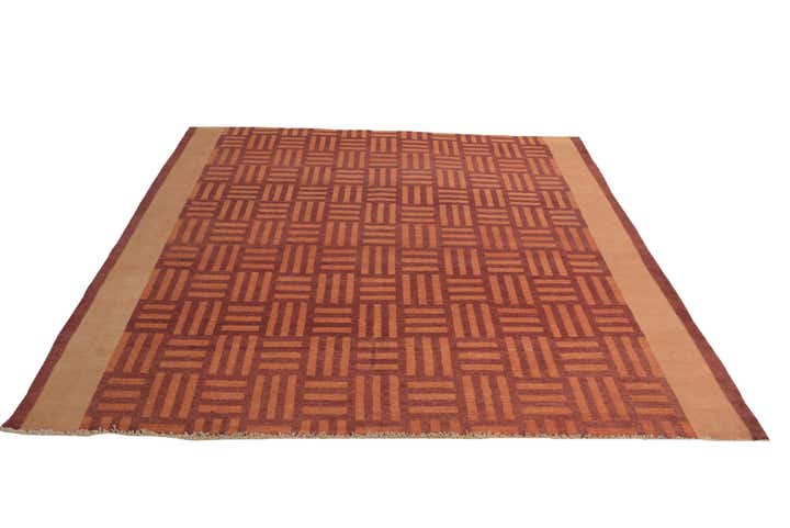 8' 4 x 8' 4 Hand Knotted Modern Ziegler Oriental Wool Square Rug