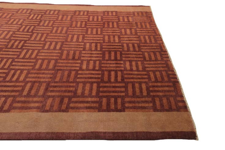 Detail image of 8' 4 x 8' 4 Hand Knotted Modern Ziegler Oriental Wool Square Rug