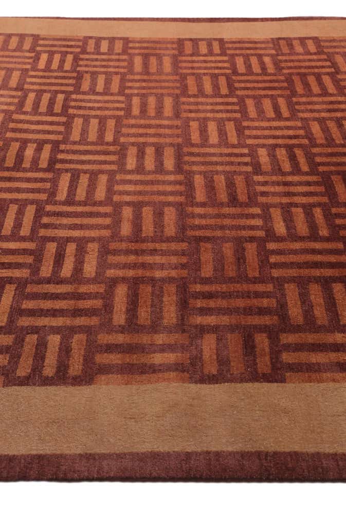 8' 4 x 8' 4 Hand Knotted Modern Ziegler Oriental Wool Square Rug