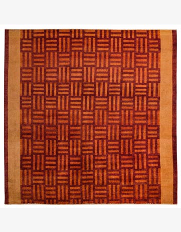 8' 4 x 8' 4 Hand Knotted Modern Ziegler Oriental Wool Square Rug