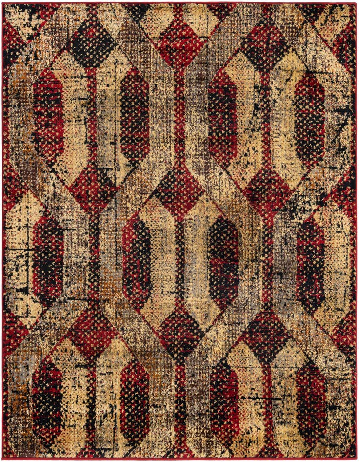 Detail image of 5' 3 x 5' 3 Saturn Square Rug