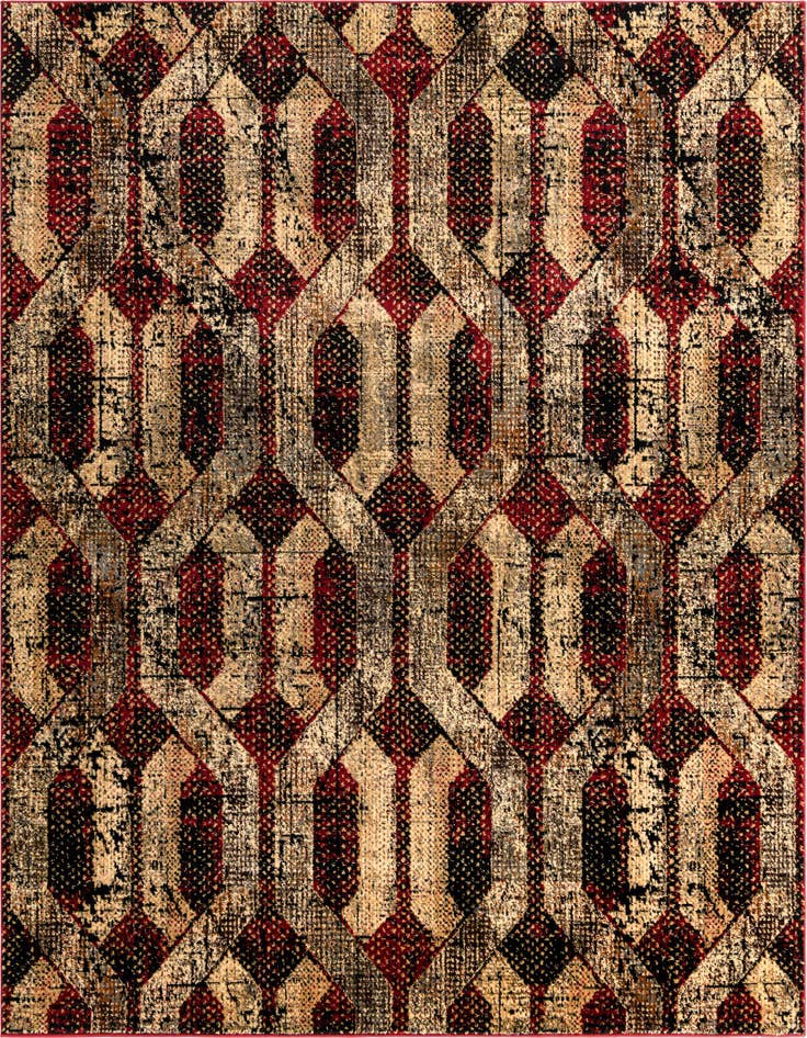 Detail image of 7' 10 x 7' 10 Saturn Square Rug