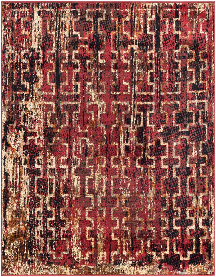 Detail image of 5' 3 x 5' 3 Saturn Square Rug