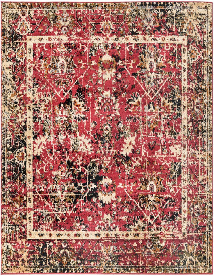 Detail image of 5' 3 x 5' 3 Saturn Square Rug