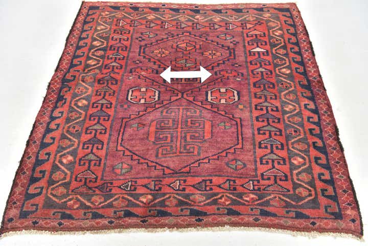 4' 7 x 4' 7 Shiraz Wool Square Rug