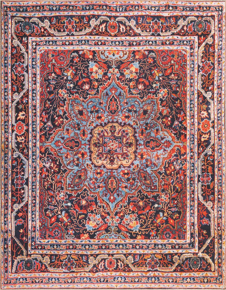 Detail image of 7' 6 x 7' 6 Washable Timeless Square Rug