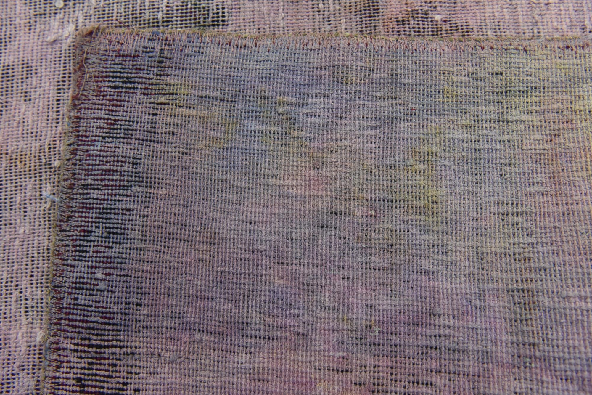 6' 8 x 6' 10 Hand Knotted Ultra Vintage Persian Wool Square Rug