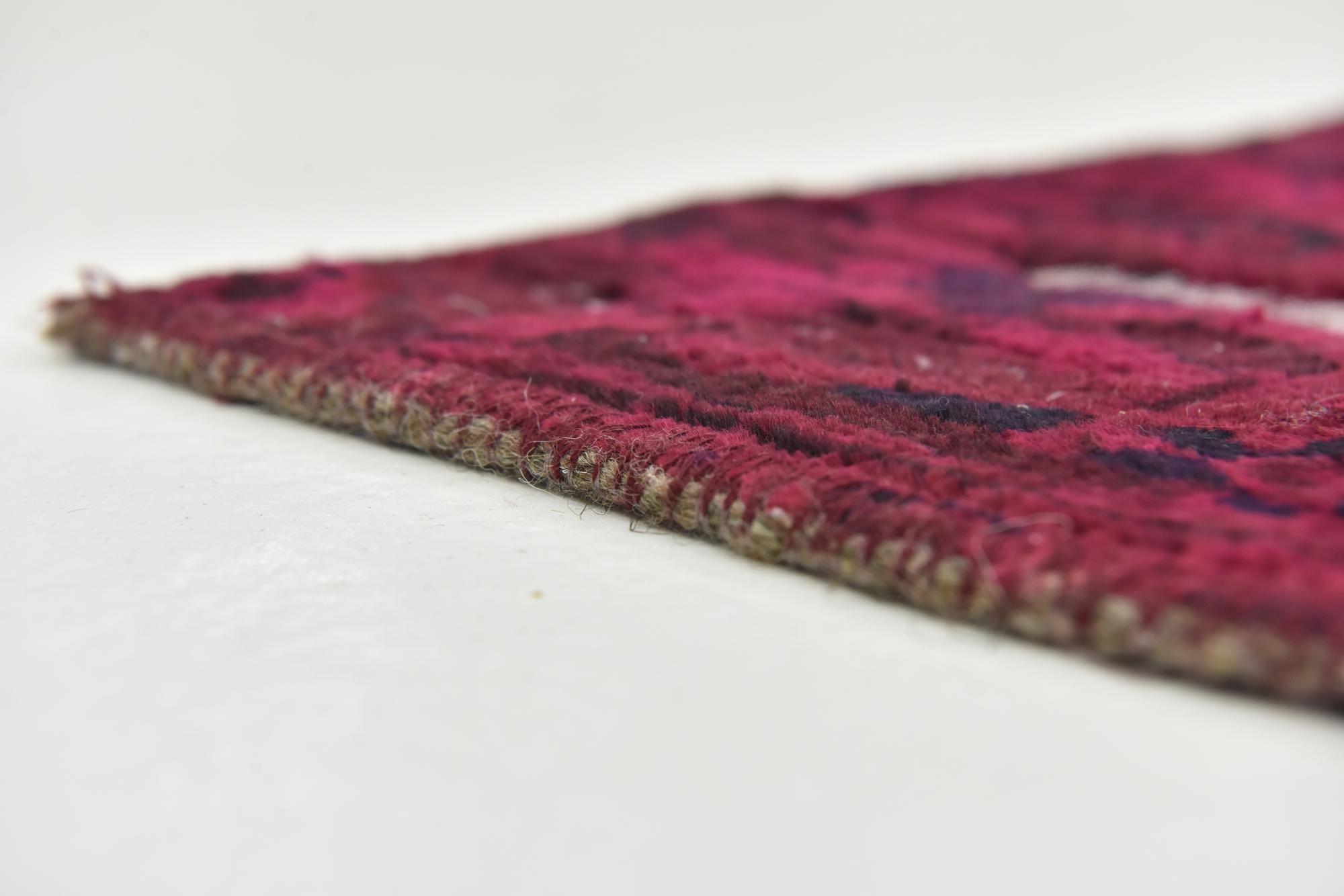 6' 8 x 6' 10 Hand Knotted Ultra Vintage Persian Wool Square Rug