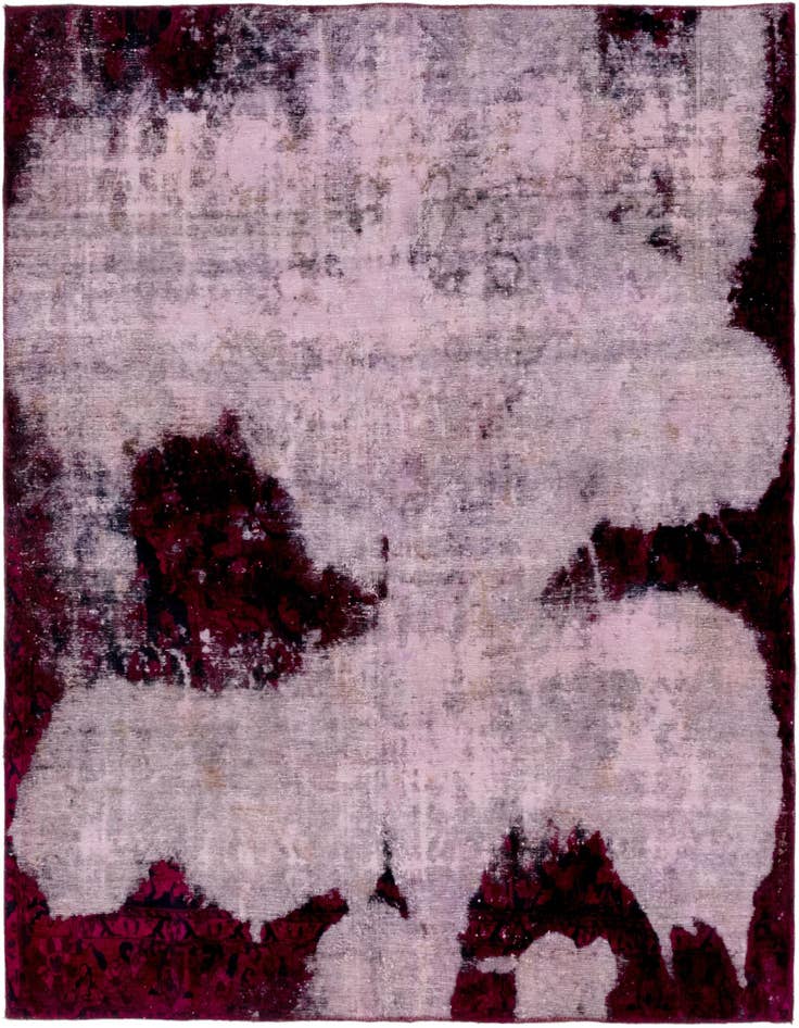 Detail image of 6' 8 x 6' 10 Hand Knotted Ultra Vintage Persian Wool Square Rug