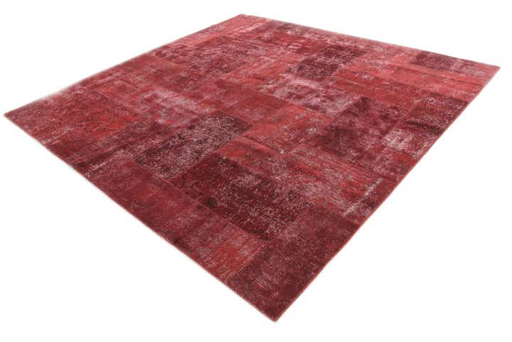 9' 10 x 10' Hand Knotted Ultra Vintage Persian Wool Square Rug