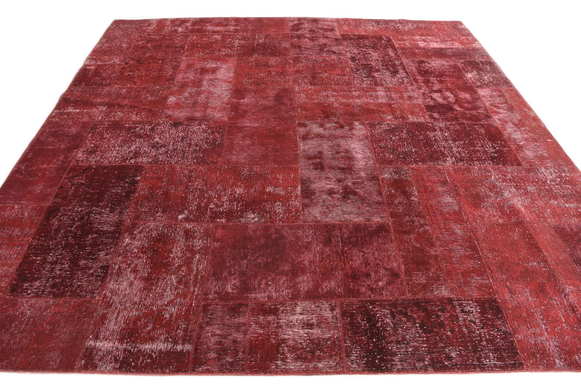 9' 10 x 10' Hand Knotted Ultra Vintage Persian Wool Square Rug
