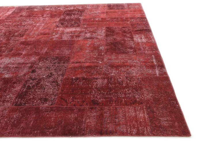 Detail image of 9' 10 x 10' Hand Knotted Ultra Vintage Persian Wool Square Rug