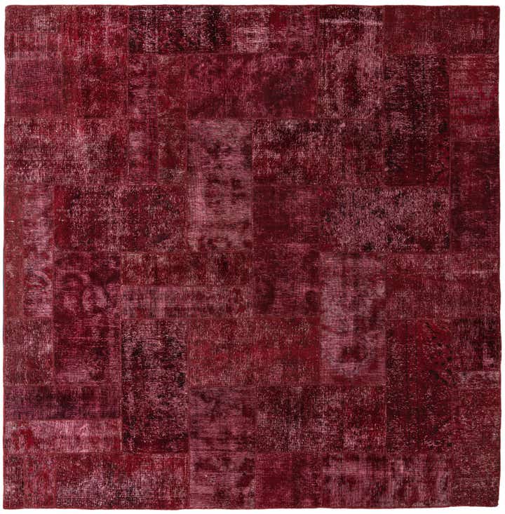 9' 10 x 10' Hand Knotted Ultra Vintage Persian Wool Square Rug