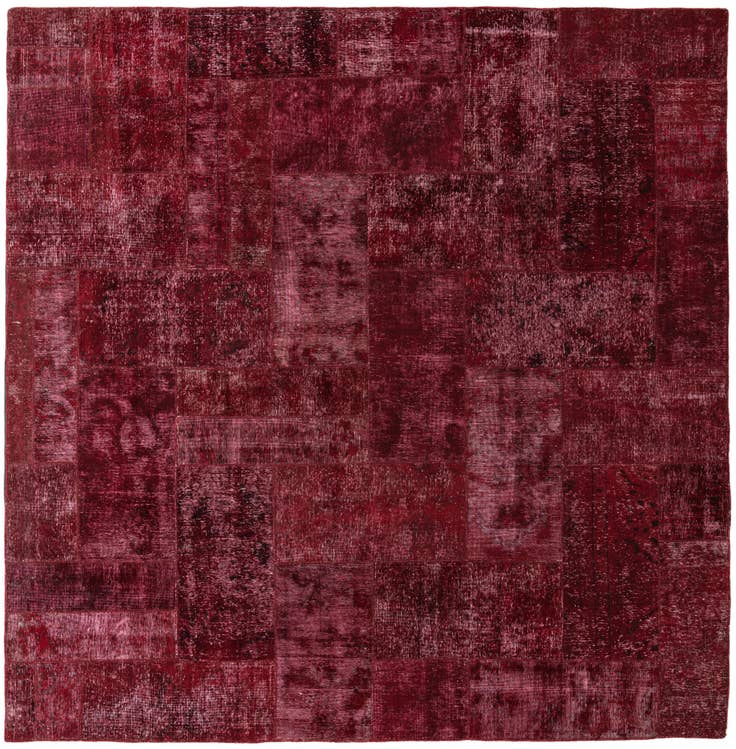 Detail image of 9' 10 x 10' Hand Knotted Ultra Vintage Persian Wool Square Rug