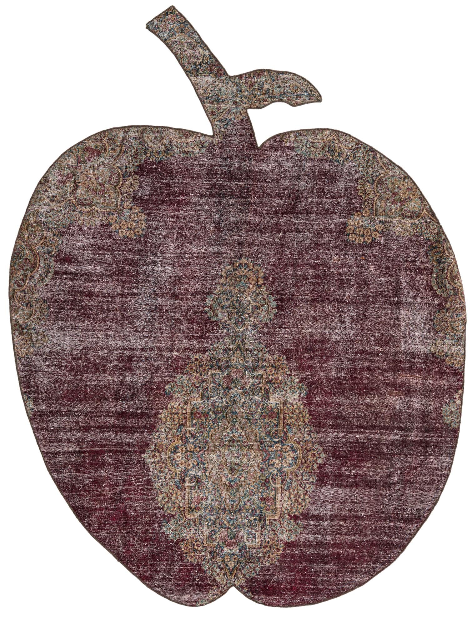 6' x 7' Hand Knotted Ultra Vintage Persian Wool Square Rug