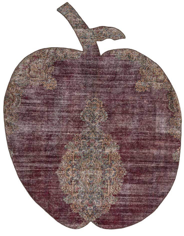 Detail image of 6' x 7' Hand Knotted Ultra Vintage Persian Wool Square Rug