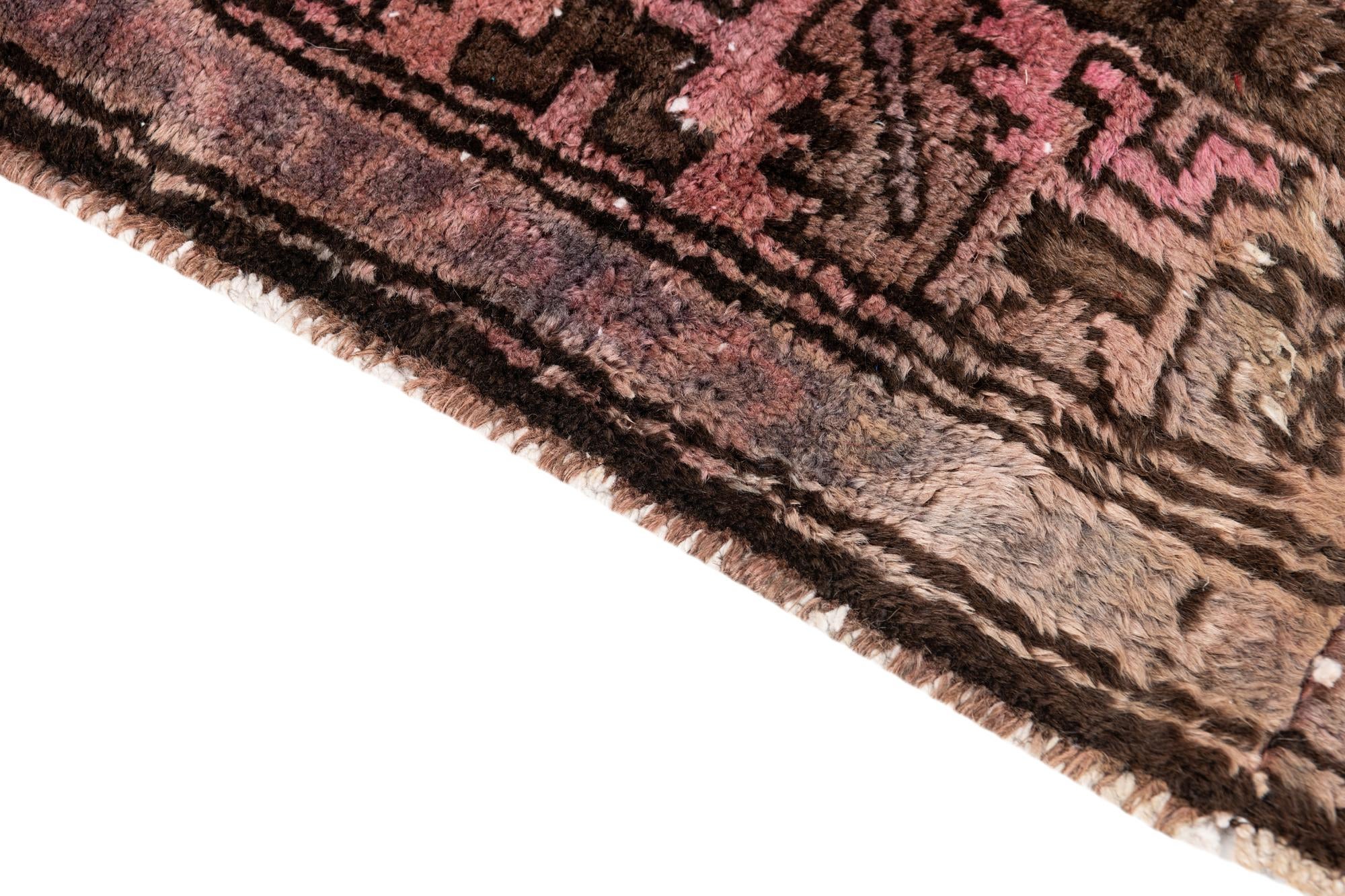 3' 10 x 4' 6 Hand Knotted Ultra Vintage Persian Wool Square Rug