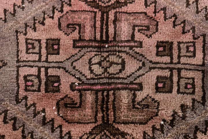 3' 10 x 4' 6 Hand Knotted Ultra Vintage Persian Wool Square Rug