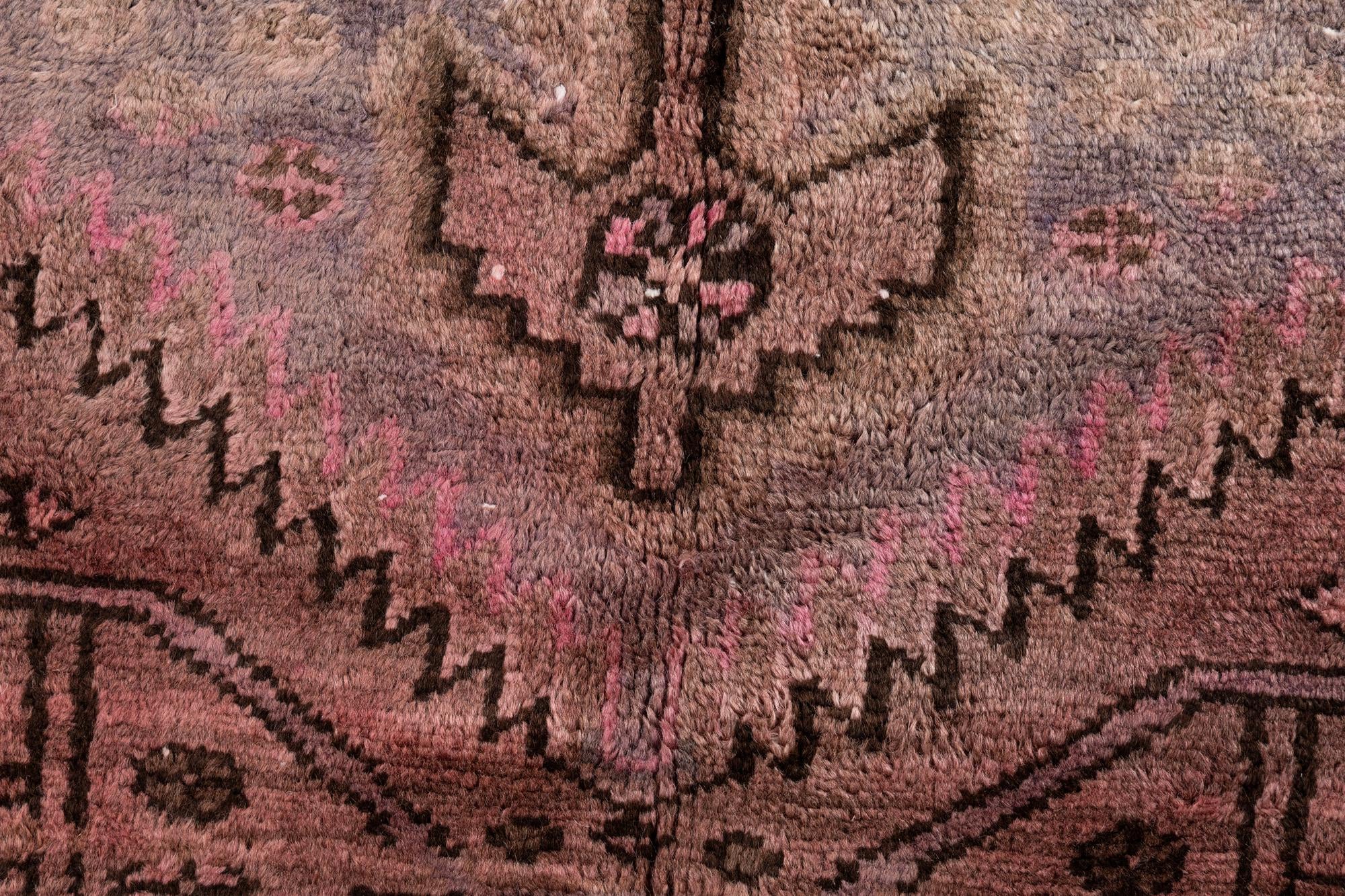 3' 10 x 4' 6 Hand Knotted Ultra Vintage Persian Wool Square Rug