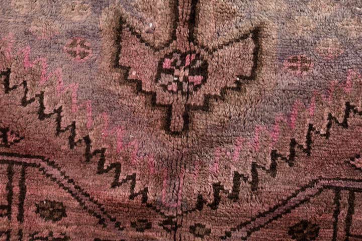 3' 10 x 4' 6 Hand Knotted Ultra Vintage Persian Wool Square Rug