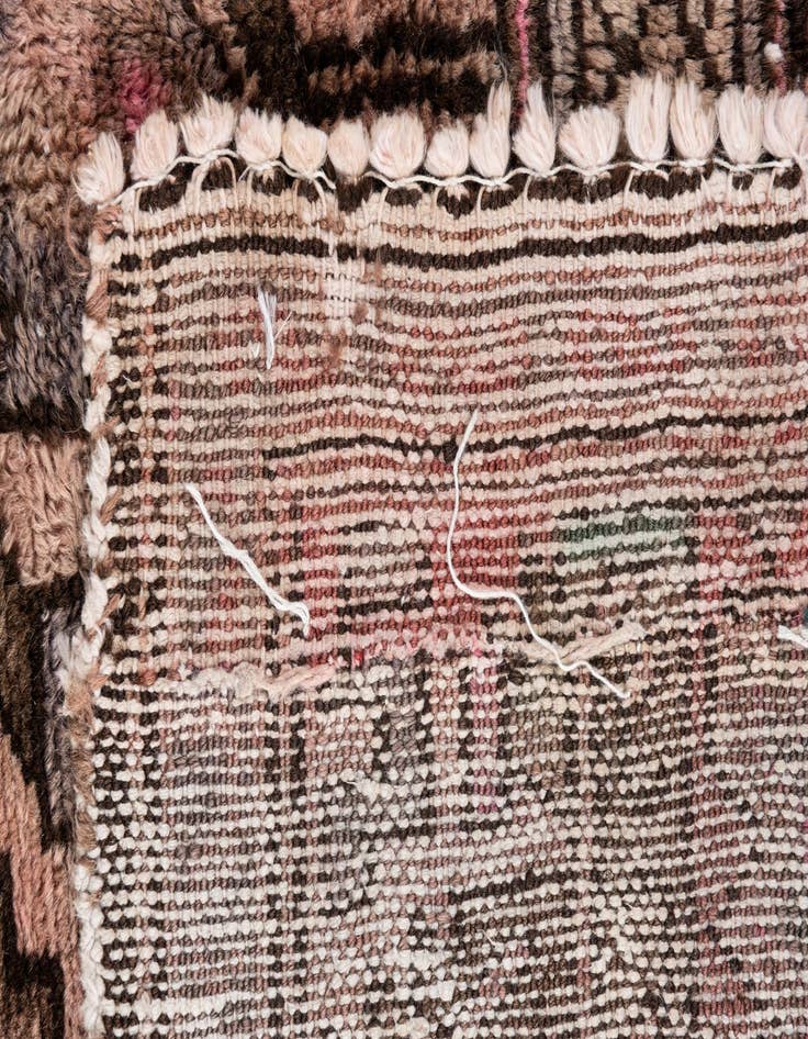 Detail image of 3' 10 x 4' 6  Hand Knotted Ultra Vintage Persian Wool Square Rug