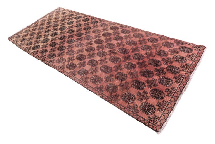 Detail image of 3' 7 x 8' 6 Hand Knotted Ultra Vintage Persian Wool Square Rug