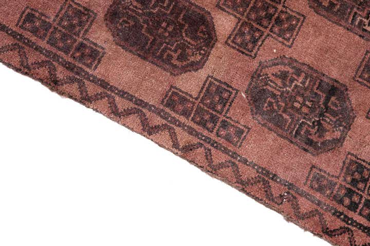 3' 7 x 8' 6 Hand Knotted Ultra Vintage Persian Wool Square Rug