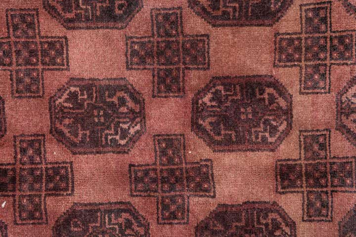 3' 7 x 8' 6 Hand Knotted Ultra Vintage Persian Wool Square Rug