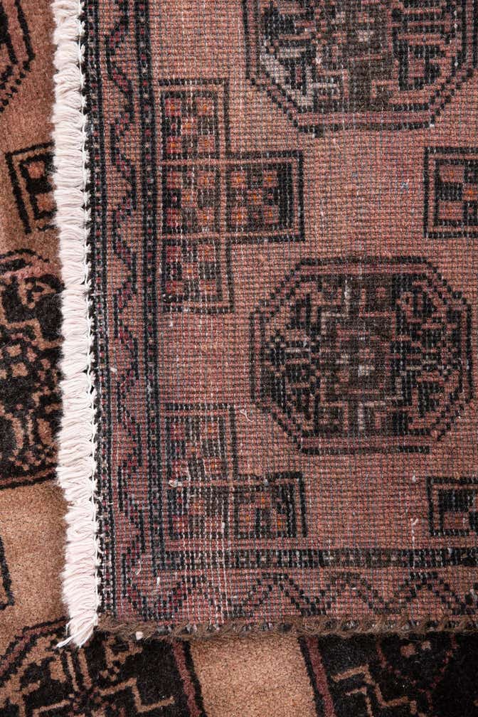 3' 7 x 8' 6 Hand Knotted Ultra Vintage Persian Wool Square Rug