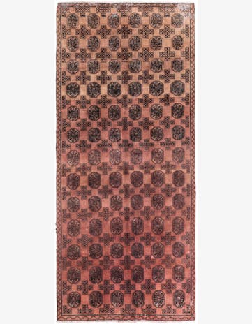 3' 7 x 8' 6 Hand Knotted Ultra Vintage Persian Wool Square Rug