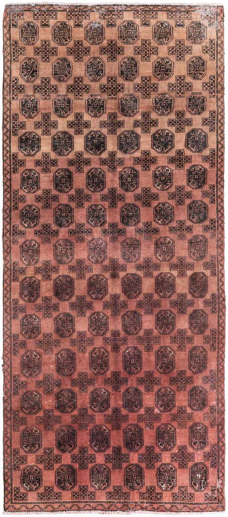 3' 7 x 8' 6 Hand Knotted Ultra Vintage Persian Wool Square Rug