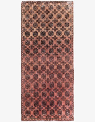 3' 7 x 8' 6 Hand Knotted Ultra Vintage Persian Wool Square Rug