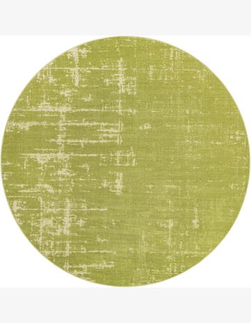 Byron · Abstract rug, green and ivory