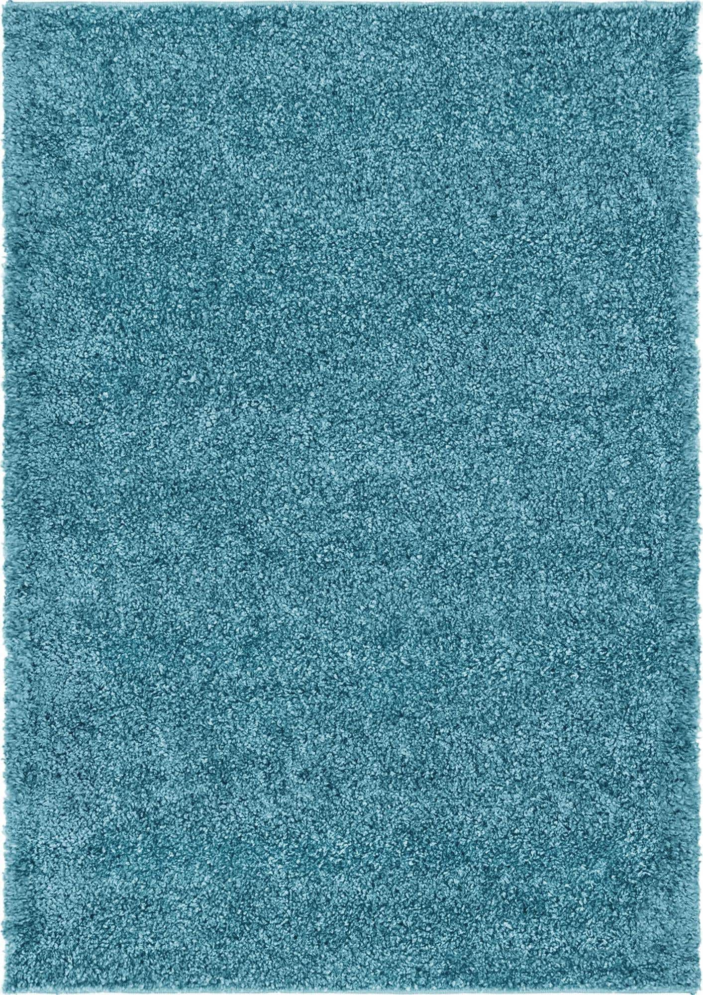 2' x 3' Calvert · Solid Shag Rug, turquoise