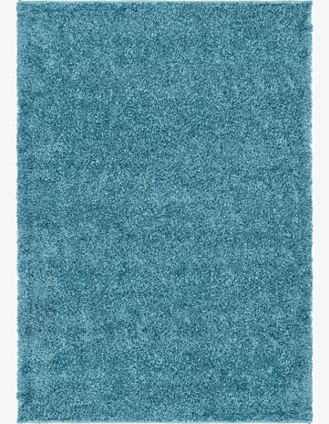 2' x 3' Calvert · Solid Shag Rug, turquoise