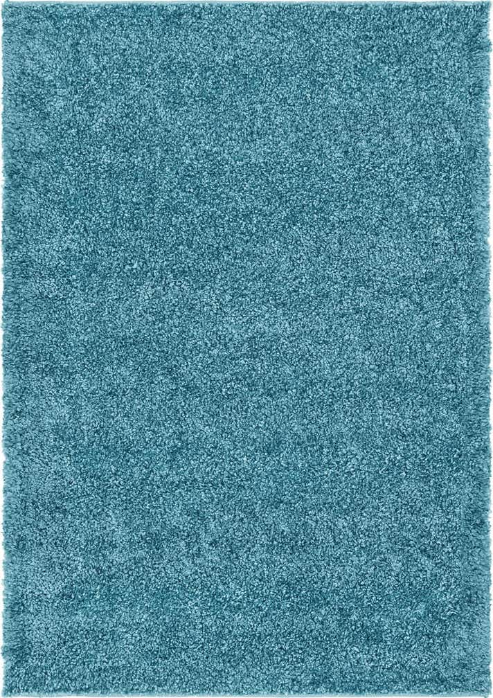 2' x 3' Calvert · Solid Shag Rug, turquoise