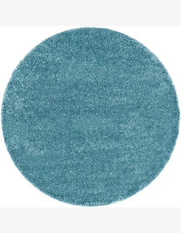 5' x 5' Calvert · Solid Shag Rug, turquoise