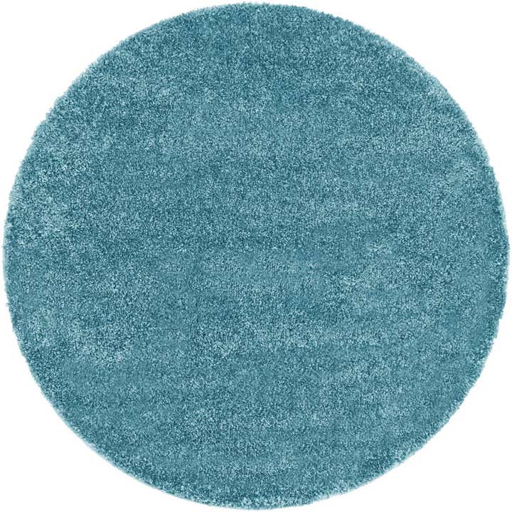 5' x 5' Calvert · Solid Shag Rug, turquoise